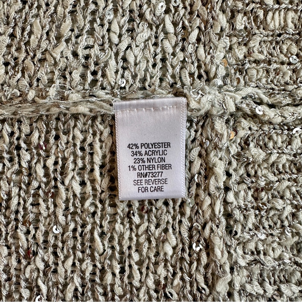Apt. 9 | Sparkly Gray Cardigan Sweater - Picture 11 of 12